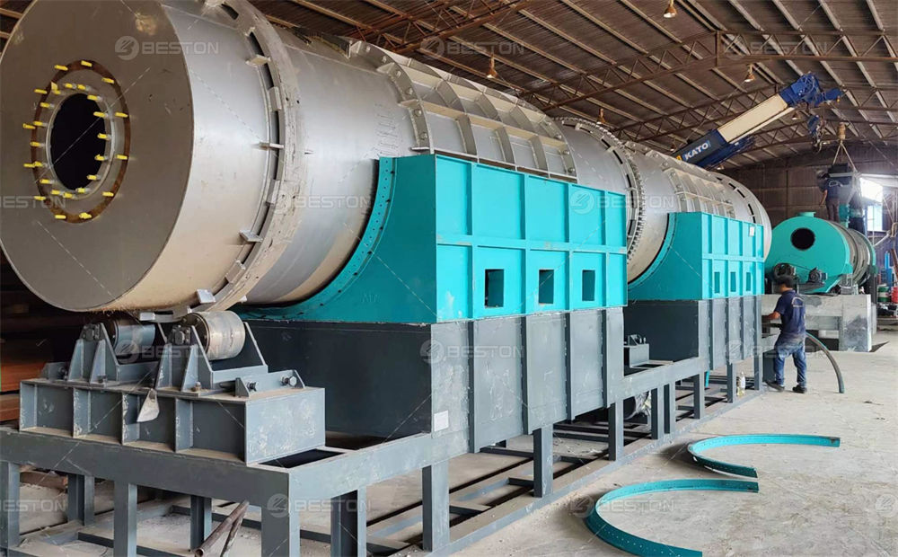 BST-30型號馬來西亞木材廠廢木料炭化設備第2張