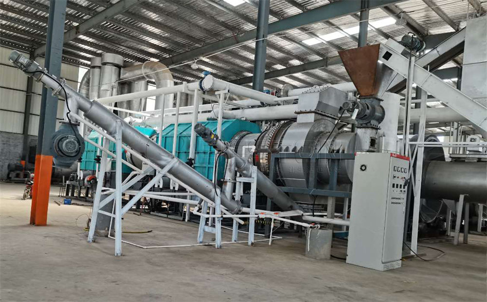 連續式碳化爐中的碳化過程是如何進行的？